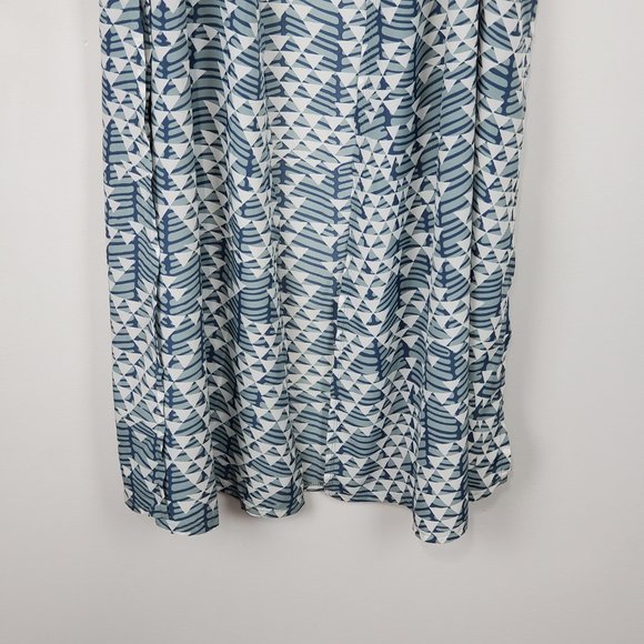 LuLaRoe Joy Gray Slate Blue White Long Duster Vest NEW NWT Size S - Picture 4 of 12